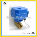 DC5V,DC12V and DC24V 1/4" brass both famale motorized ball valve for heating system